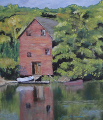 The Old Boathouse painting